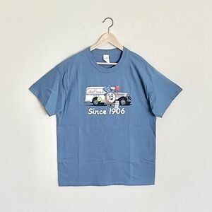 NEW Spangler Candy Dum Dums Since 1906 Retro Graphic Blue T Shirt Adult Large